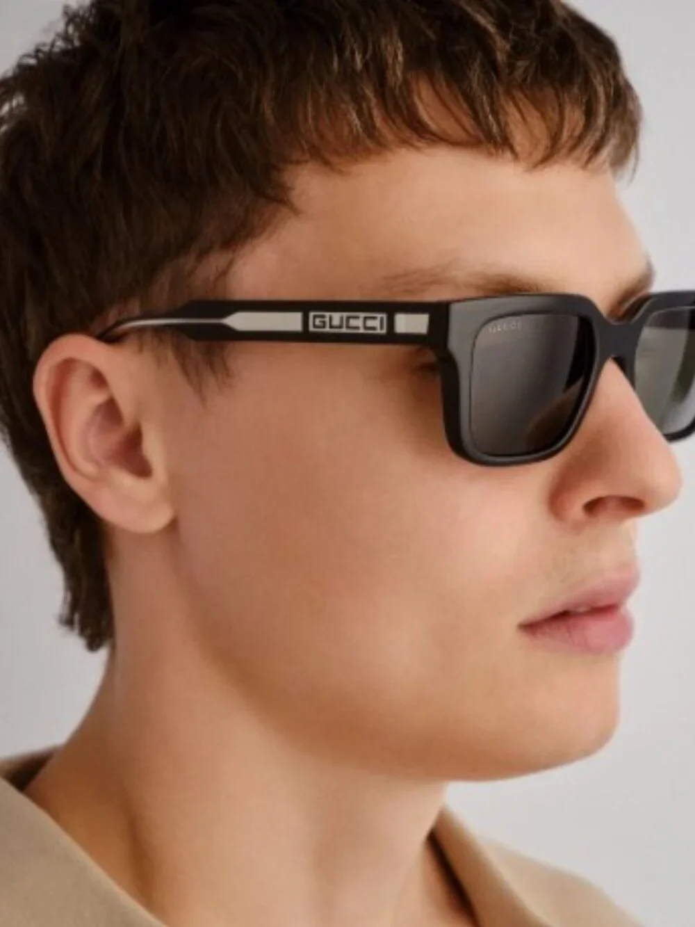 Gucci GG1732SK 004 Square Sunglasses - Grey / Grey